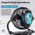 Solar Energy outdoor 12V DC portable two-in-one lighting industrial fan lamp LED mobile charging maintenance work fan